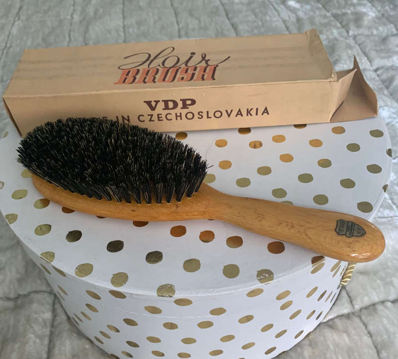 Vintage Hair brush in original box