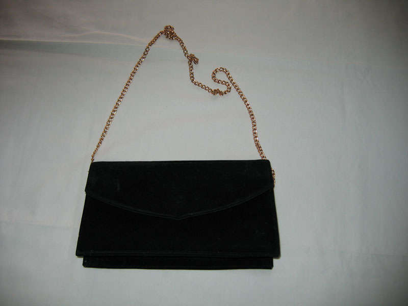 Black Velvet Clutch bag