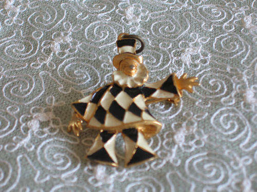 Enamel Clown Brooch/Pendant