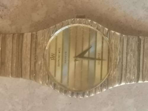 $$$R1BARGAIN$$$ RAYMOND WEIL 18K GOLD ELECTROPLATED LADIES WATCH IN PERFECT WORKING CONDITION