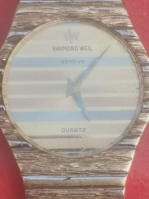 $$$R1BARGAIN$$$ RAYMOND WEIL 18K GOLD ELECTROPLATED LADIES WATCH IN PERFECT WORKING CONDITION