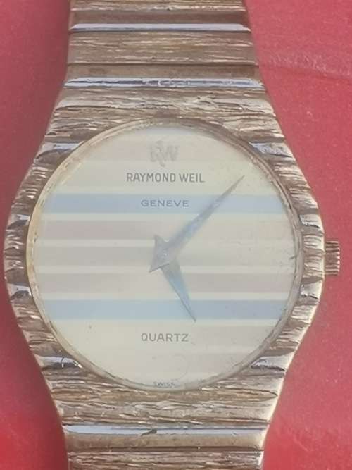 $$$R1BARGAIN$$$ RAYMOND WEIL 18K GOLD ELECTROPLATED LADIES WATCH IN PERFECT WORKING CONDITION
