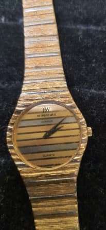 $$$R1BARGAIN$$$ RAYMOND WEIL 18K GOLD ELECTROPLATED LADIES WATCH IN PERFECT WORKING CONDITION
