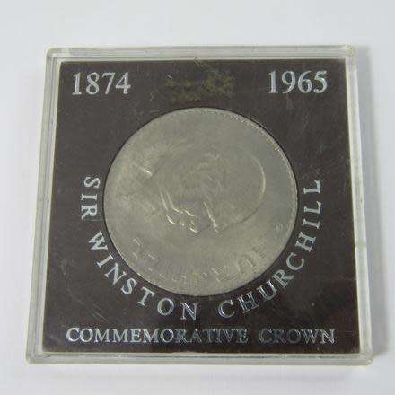 SIR WINSTON CHURCHILL COMMEMORATIVE CROWN 1874 - 1965