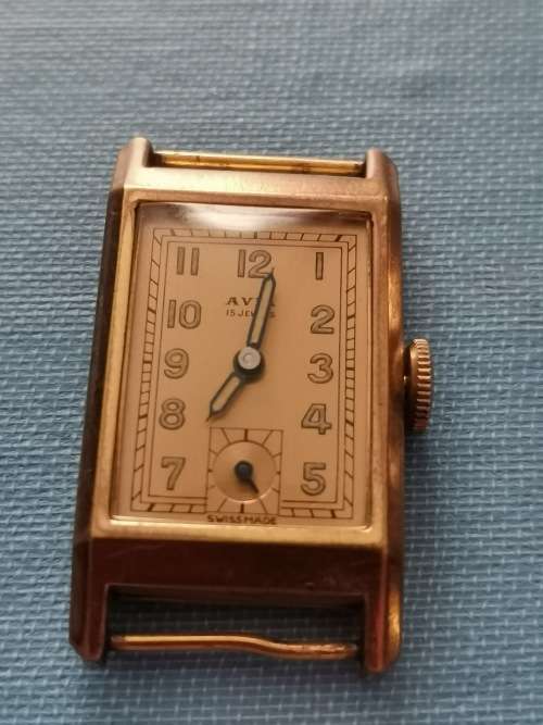 AVIA LADIES 15 JEWELS ROLLED GOLD LADIES VINTAGE MID CENTURY WATCH - WORKING - SWISS MADE