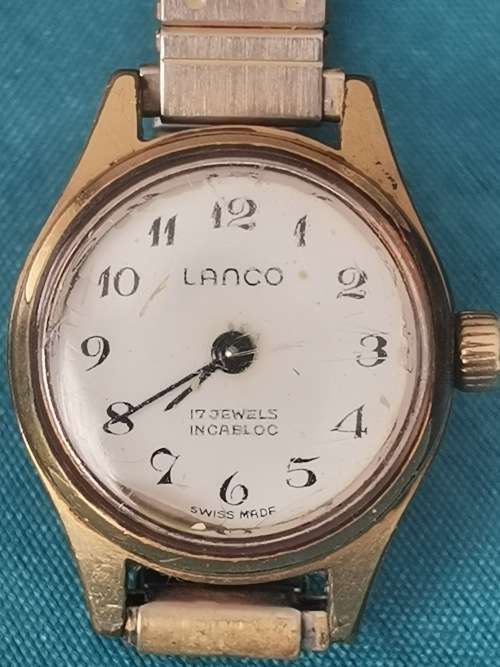 VINTAGE LADIES SWISS LANCO 17 JEWELS INCABLOC MECHANICAL WATCH - WORKING