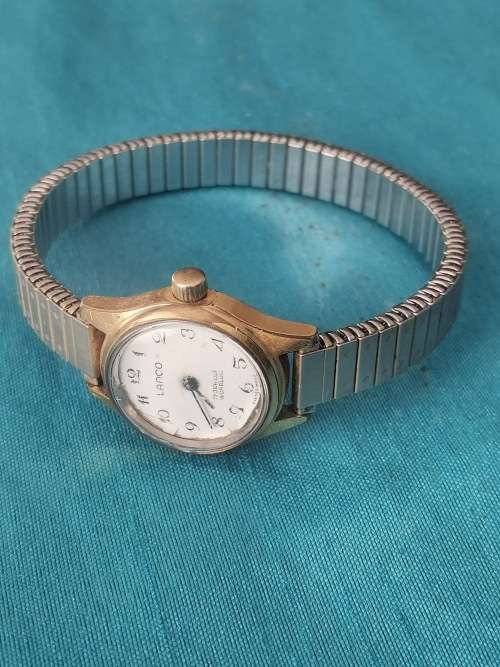 VINTAGE LADIES SWISS LANCO 17 JEWELS INCABLOC MECHANICAL WATCH - WORKING