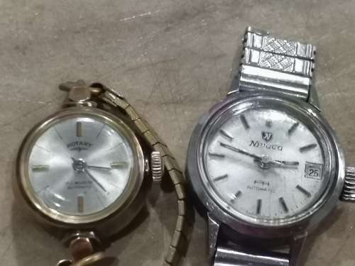 VINTAGE LADIES ROTARY AND NIVADA AUTOMATIC WATCHES - WORKING