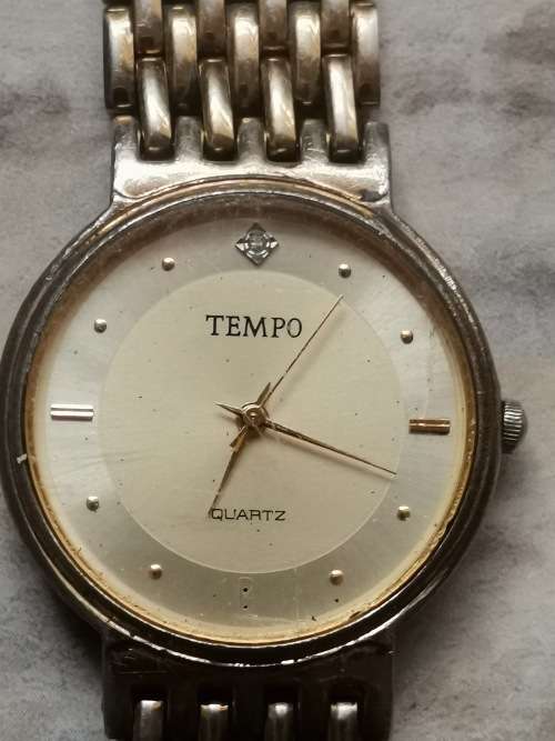 TEMPO HIS AND HERS GOLD PLATED WATCH SET