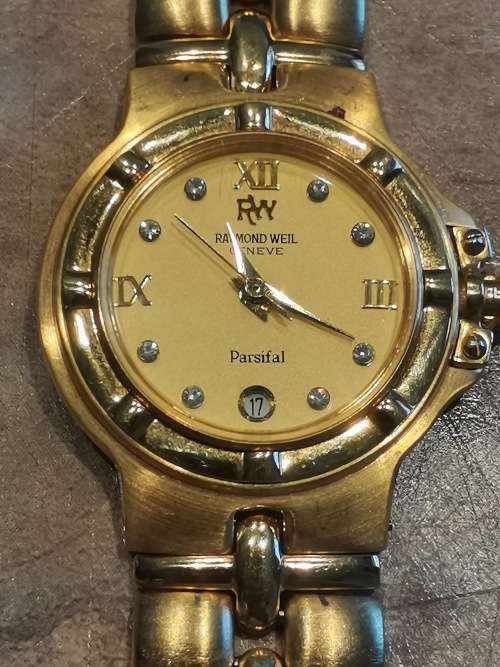 RAYMOND WEIL PARSIFAL LADIES GOLD WATCH
