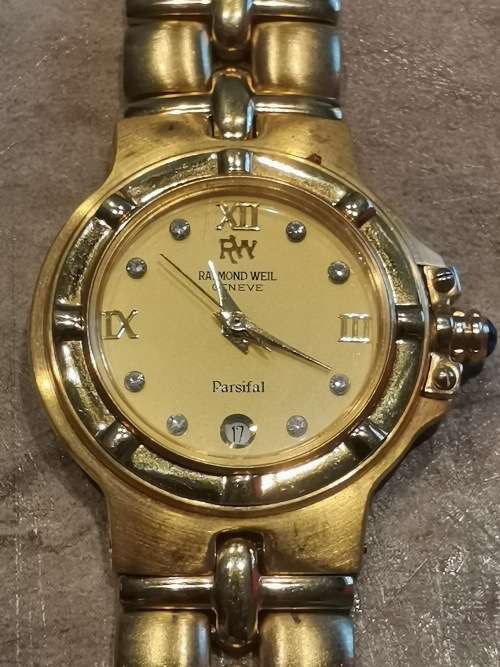 RAYMOND WEIL PARSIFAL LADIES GOLD WATCH