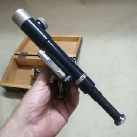ANTIQUE AND HIGHLY COLLECTABLE VINTAGE LAND SURVEYOR SCOPE WITH ORIGINAL BOX