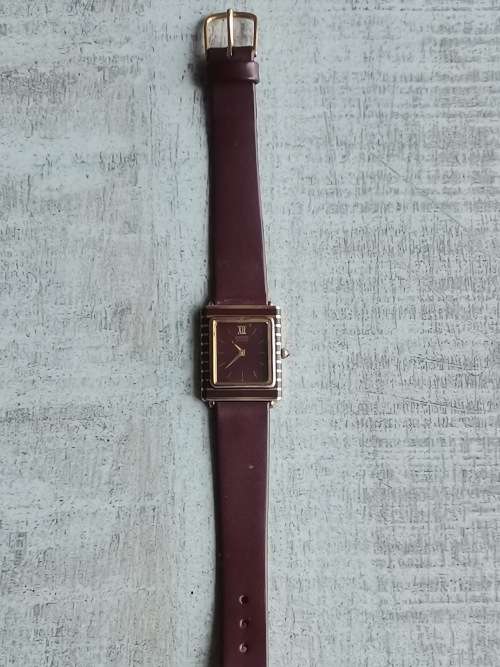 SEIKO LADIES BROWN AND GOLD PLATED LADIES QUARTZ WATCH - WORKS PERFECTLY