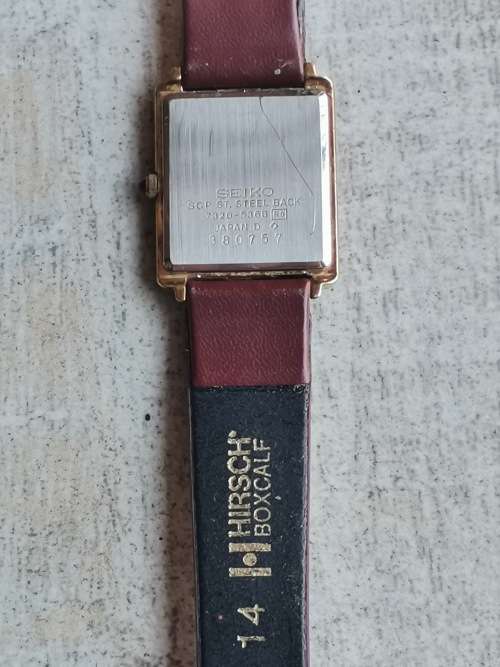 SEIKO LADIES BROWN AND GOLD PLATED LADIES QUARTZ WATCH - WORKS PERFECTLY