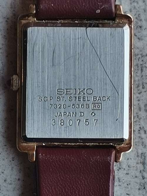 SEIKO LADIES BROWN AND GOLD PLATED LADIES QUARTZ WATCH - WORKS PERFECTLY