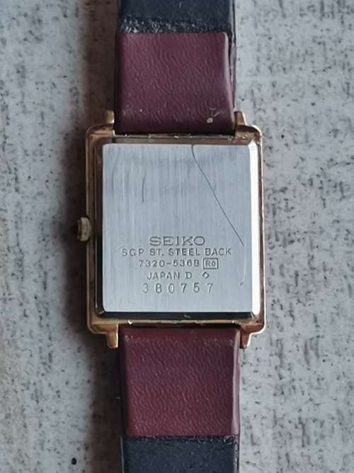 SEIKO LADIES BROWN AND GOLD PLATED LADIES QUARTZ WATCH - WORKS PERFECTLY