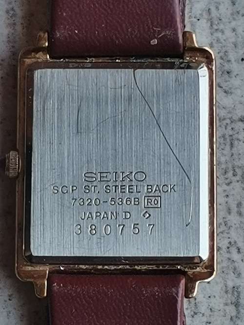 SEIKO LADIES BROWN AND GOLD PLATED LADIES QUARTZ WATCH - WORKS PERFECTLY