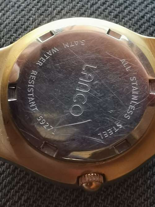ELEGANT & STYLISH LADIES LANCO GOLD PLATED WATCH IN EXCELLENT WORKING CONDITION