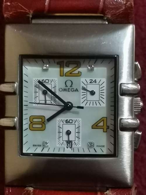 OMEGA CONSTELLATION QUADRA CHRONOGRAPH LADIES WATCH - READ DESCRIPTION