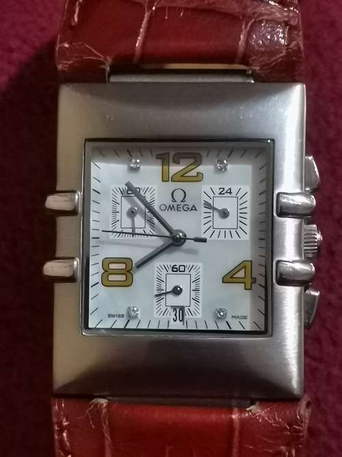 OMEGA CONSTELLATION QUADRA CHRONOGRAPH LADIES WATCH - READ DESCRIPTION