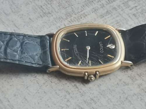 BEAUTIFUL GOLD PLATED LADIES LANCO WATCH IN EXCELLENT WORKING CONDITION