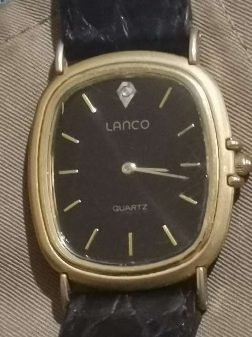 BEAUTIFUL GOLD PLATED LADIES LANCO WATCH IN EXCELLENT WORKING CONDITION