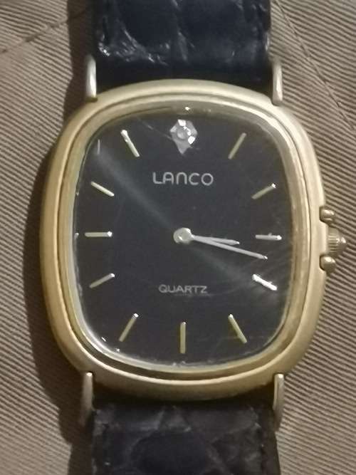 BEAUTIFUL GOLD PLATED LADIES LANCO WATCH IN EXCELLENT WORKING CONDITION