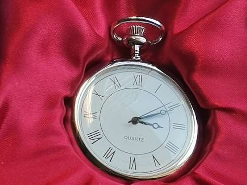 MENS POCKET WATCH NEW IN BOX IN EXCELLENT WORKING CONDITION