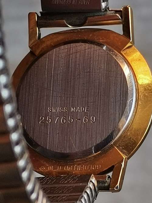 DELFIN EDOX GOLD PLATED LADIES WATCH IN EXCELLENT WORKING CONDITION