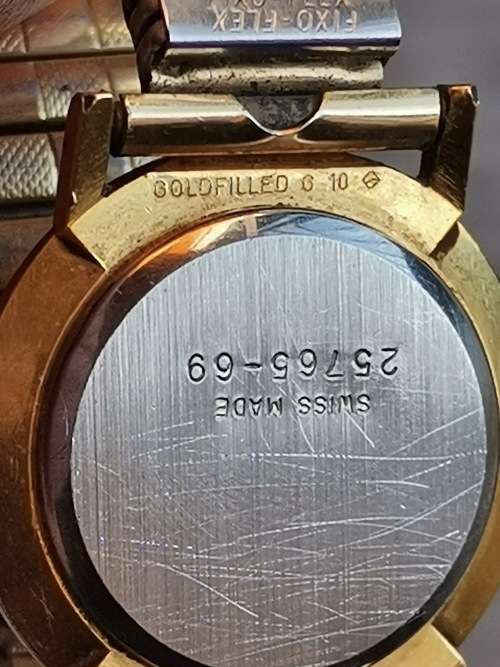 DELFIN EDOX GOLD PLATED LADIES WATCH IN EXCELLENT WORKING CONDITION