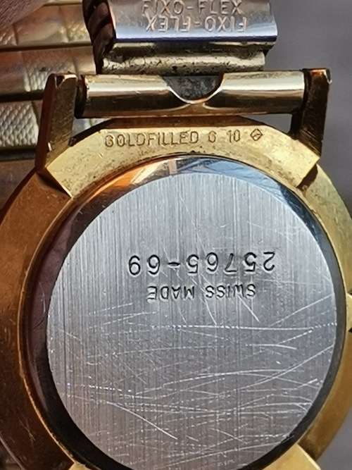 DELFIN EDOX GOLD PLATED LADIES WATCH IN EXCELLENT WORKING CONDITION