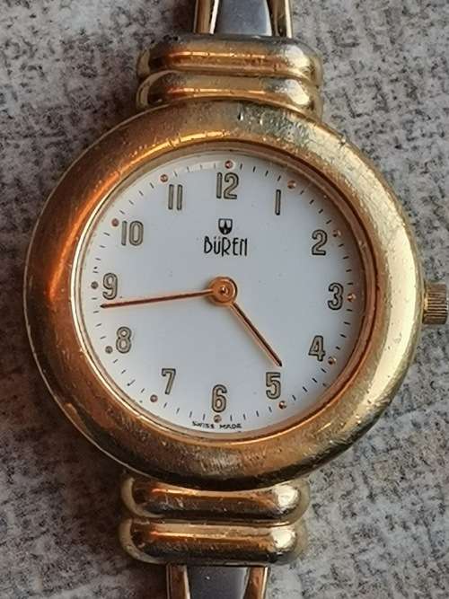 LADIES VINTAGE SWISS BUREN WATCH IN EXCL WORKING CONDITION VALUED @ R3500 WITH VALUATION CERTIFICATE