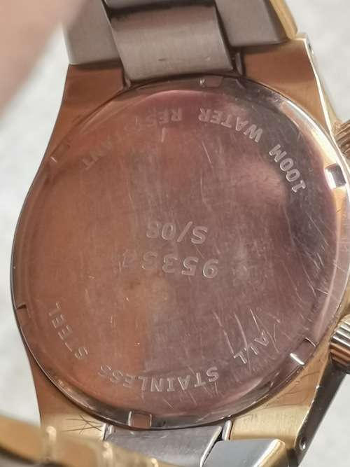 MENS GOLD PLATED TEMPO 100M CHRONOGRAPH WATCH IN EXCELLENT CONDITIONL