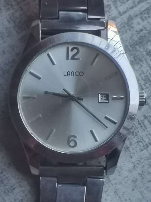 LANCO MENS STAINLESS STEEL WATCH IN EXCELLENT WORKING CONDITION