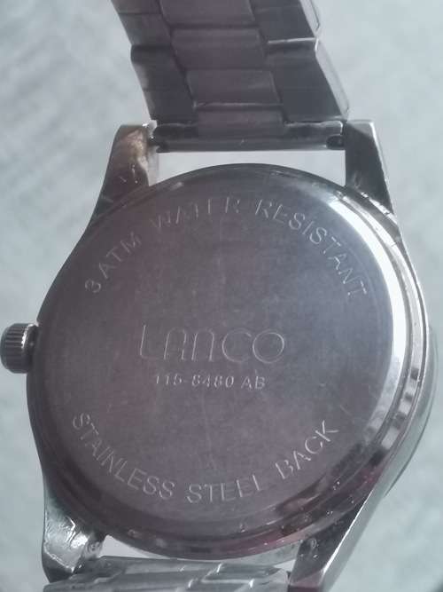 LANCO MENS STAINLESS STEEL WATCH IN EXCELLENT WORKING CONDITION