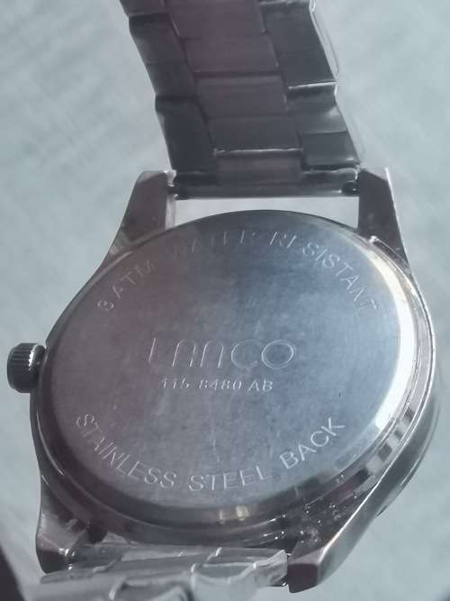 LANCO MENS STAINLESS STEEL WATCH IN EXCELLENT WORKING CONDITION