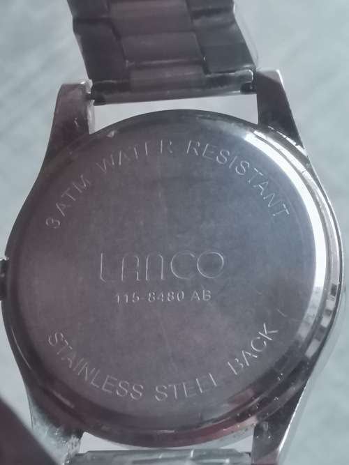LANCO MENS STAINLESS STEEL WATCH IN EXCELLENT WORKING CONDITION