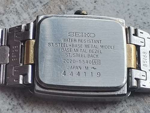 SEIKO LADIES 2 TONE WATCH IN EXCELLENT WORKING CONDITION VALUED @ R3000