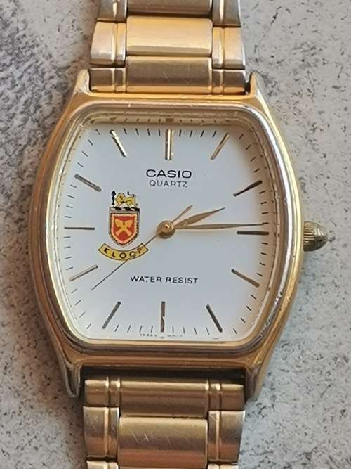 MENS CASIO MTP-1065 GOLD PLATED WATCH IN EXCELLENT WORKING CONDITION