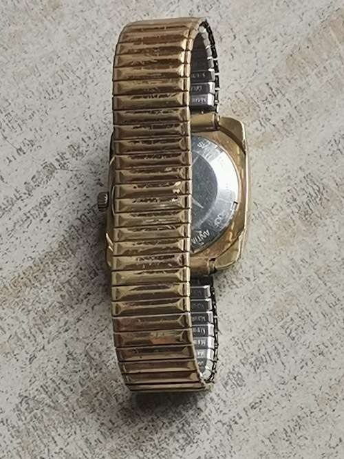 MENS VINTAGE CAMY AUTOMATIC GOLD PLATED WATCH IN WORKING CONDITION