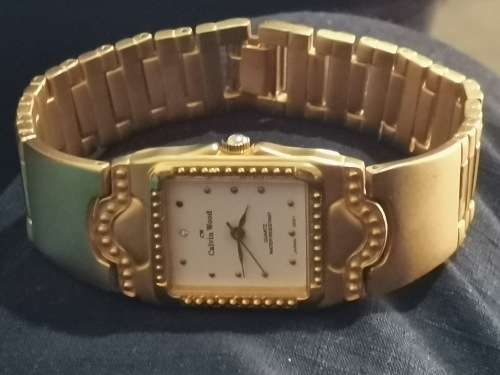 CALVIN WOOD LADIES GOLD PLATED WATCH IN EXCELLENT WORKING CONDITION