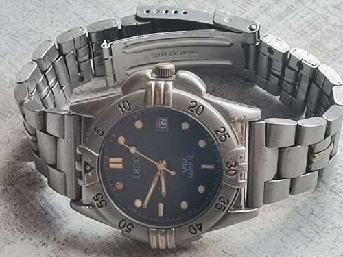 MENS LANCO WATCH WITH ROTATING BEZEL IN EXCELLENT WORKING CONDITION