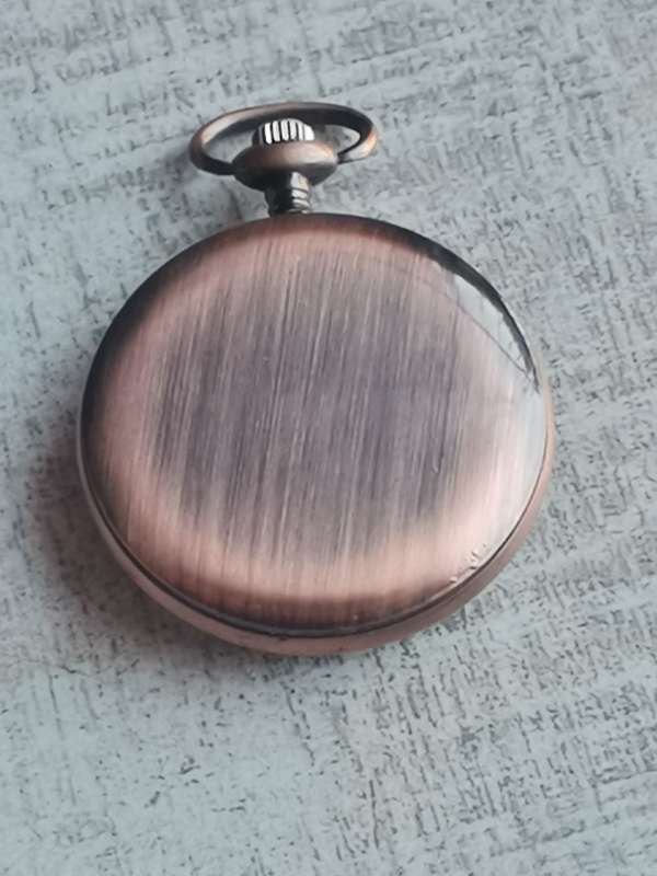 MENS POCKET WATCH IN DISPLAY BOX IN GOOD WORKING CONDITION