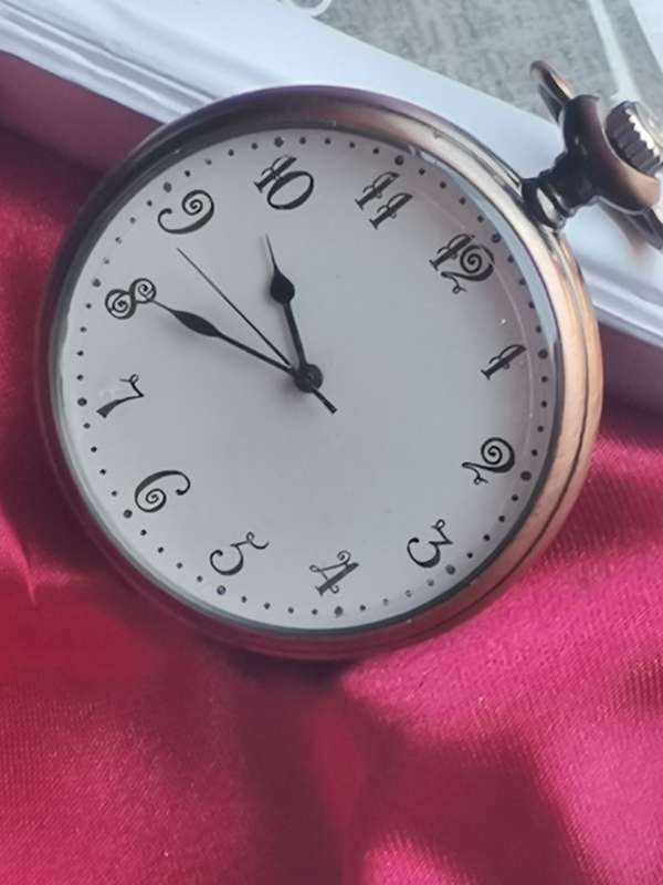 MENS POCKET WATCH IN DISPLAY BOX IN GOOD WORKING CONDITION