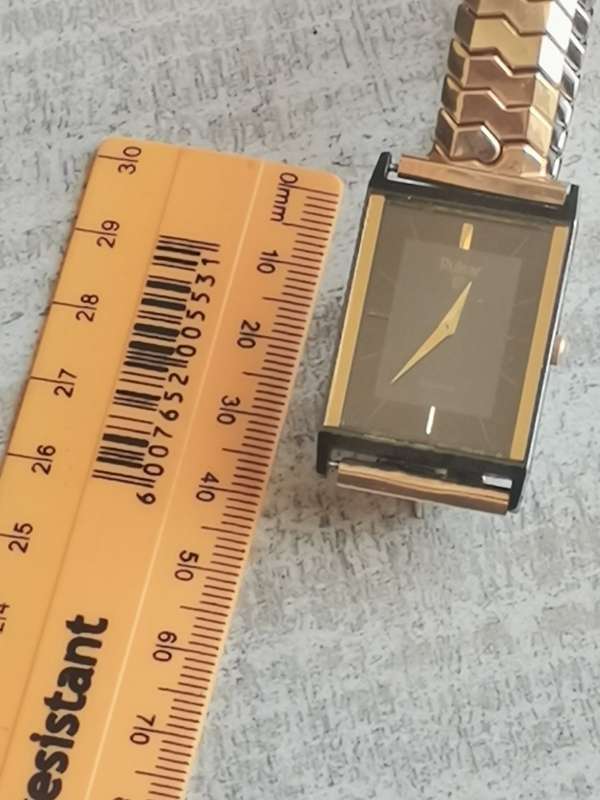 VINTAGE MENS PULSAR DRESS WATCH WITH GOLD PLATED SPIDEL STRAP