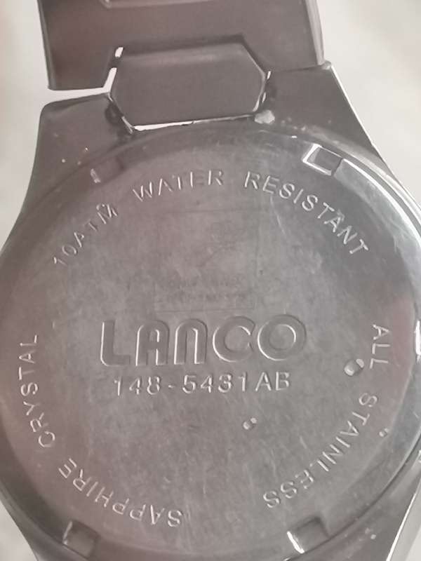 LANCO SAPPHIRE MENS WATCH IN EXCELLENT WORKING CONDITION