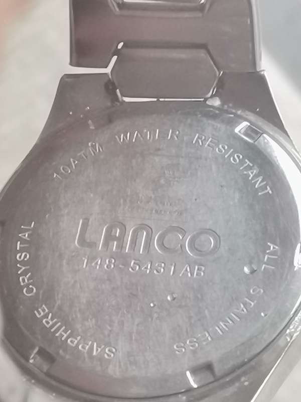 LANCO SAPPHIRE MENS WATCH IN EXCELLENT WORKING CONDITION