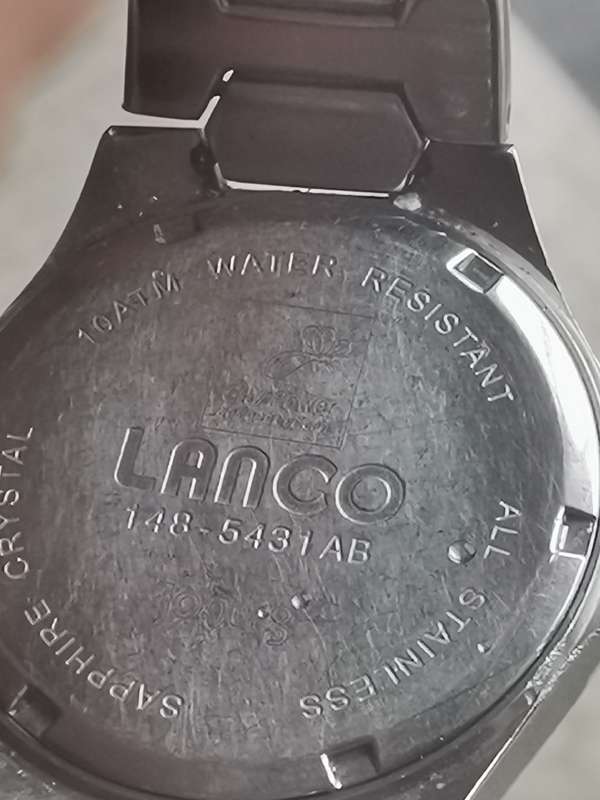 LANCO SAPPHIRE MENS WATCH IN EXCELLENT WORKING CONDITION