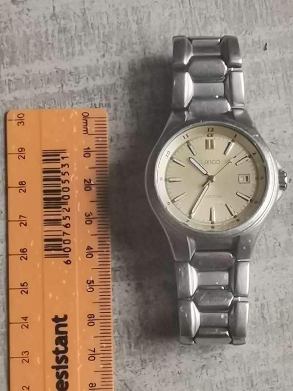 LANCO SAPPHIRE MENS WATCH IN EXCELLENT WORKING CONDITION