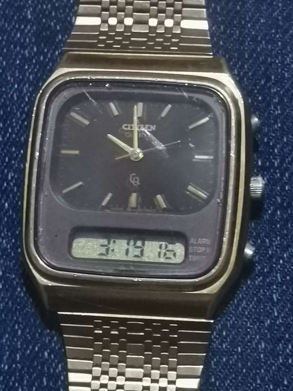 MENS CITIZEN CHRONOGRAPH ANALOG/DIGITAL WATCH IN EXCELLENT WORKING CONDITION